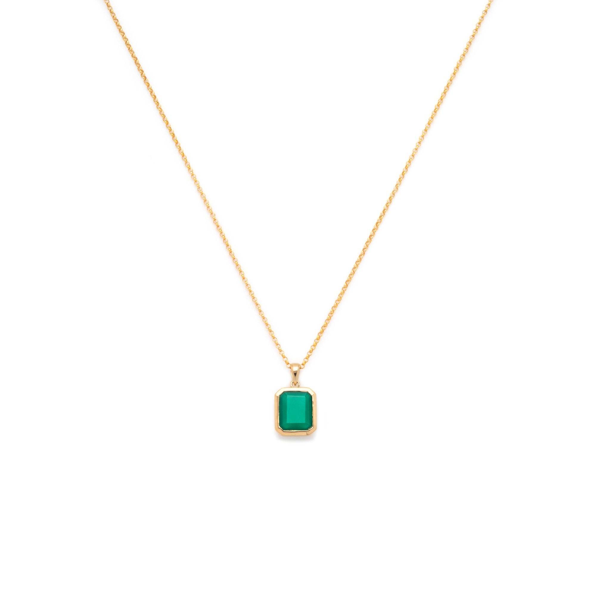 Leah Yard Designs Necklace - Angie - Green Onyx