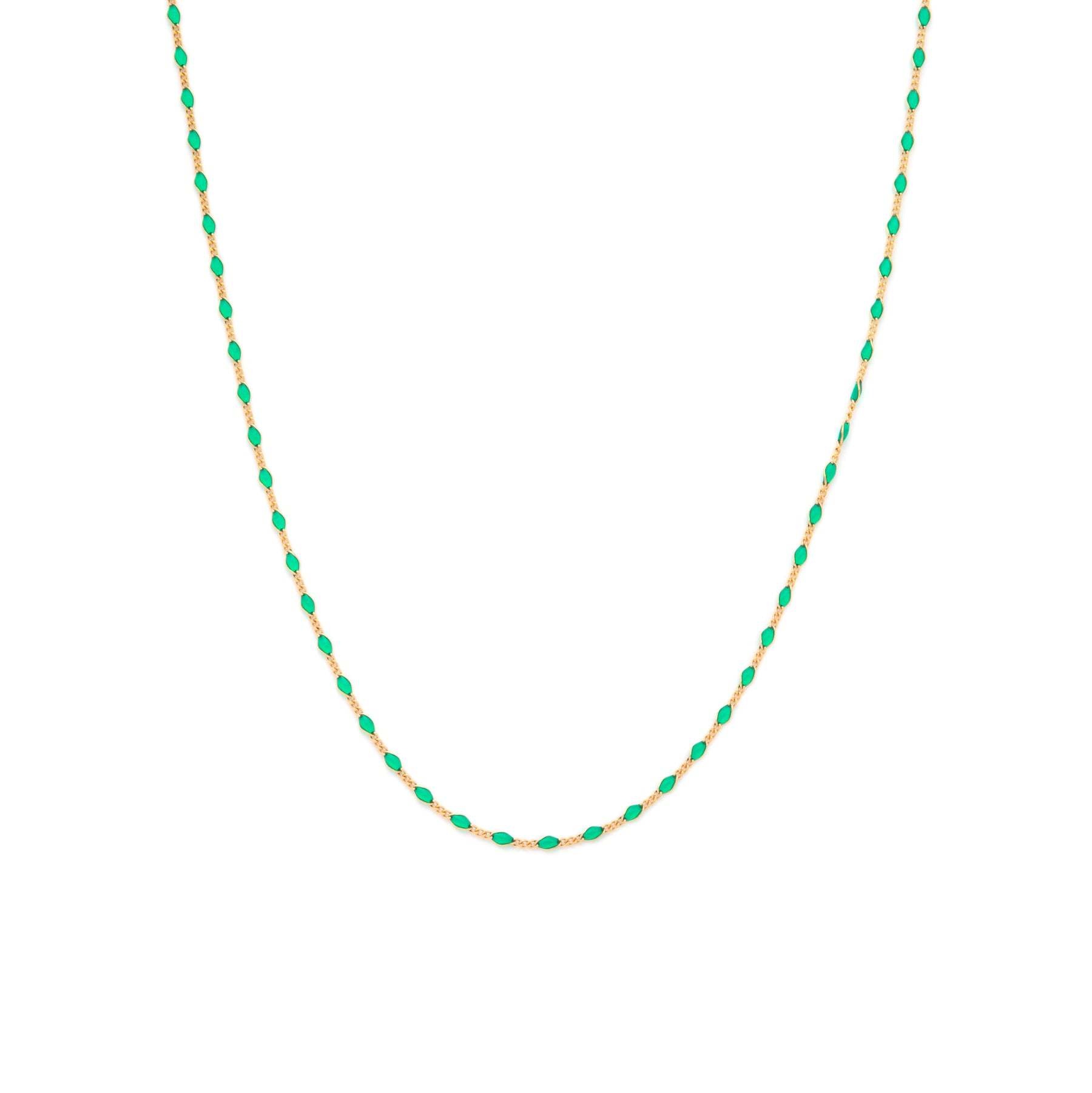 Leah Yard Designs Necklace - Emerelle - Green Enamel