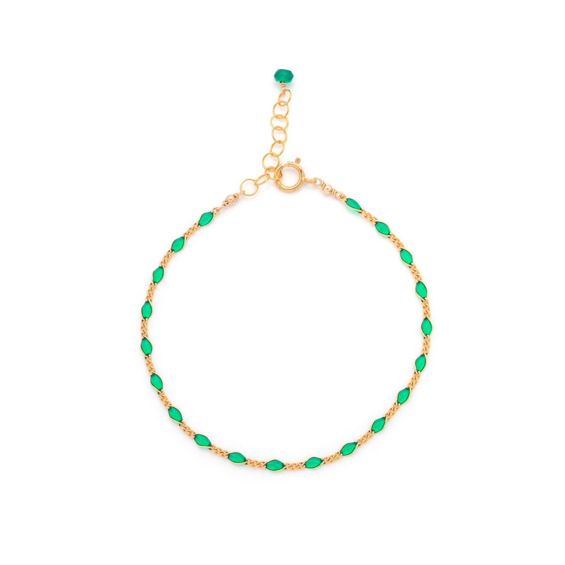 Leah Yard Designs Bracelet - Emerelle - Green Enamel