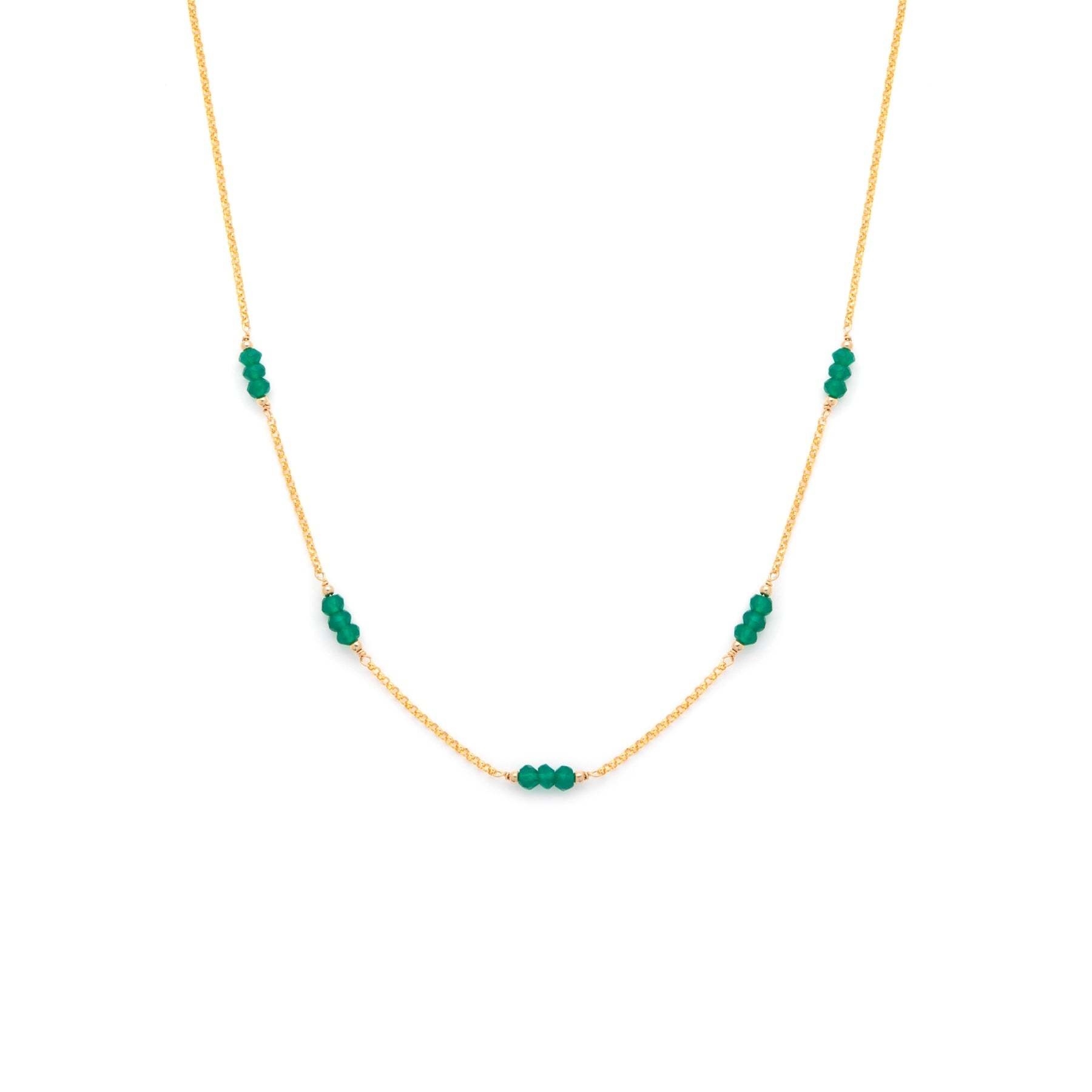 Leah Yard Designs Necklace - Dottie - Green Onyx