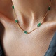 Leah Yard Designs Necklace - Dottie - Green Onyx