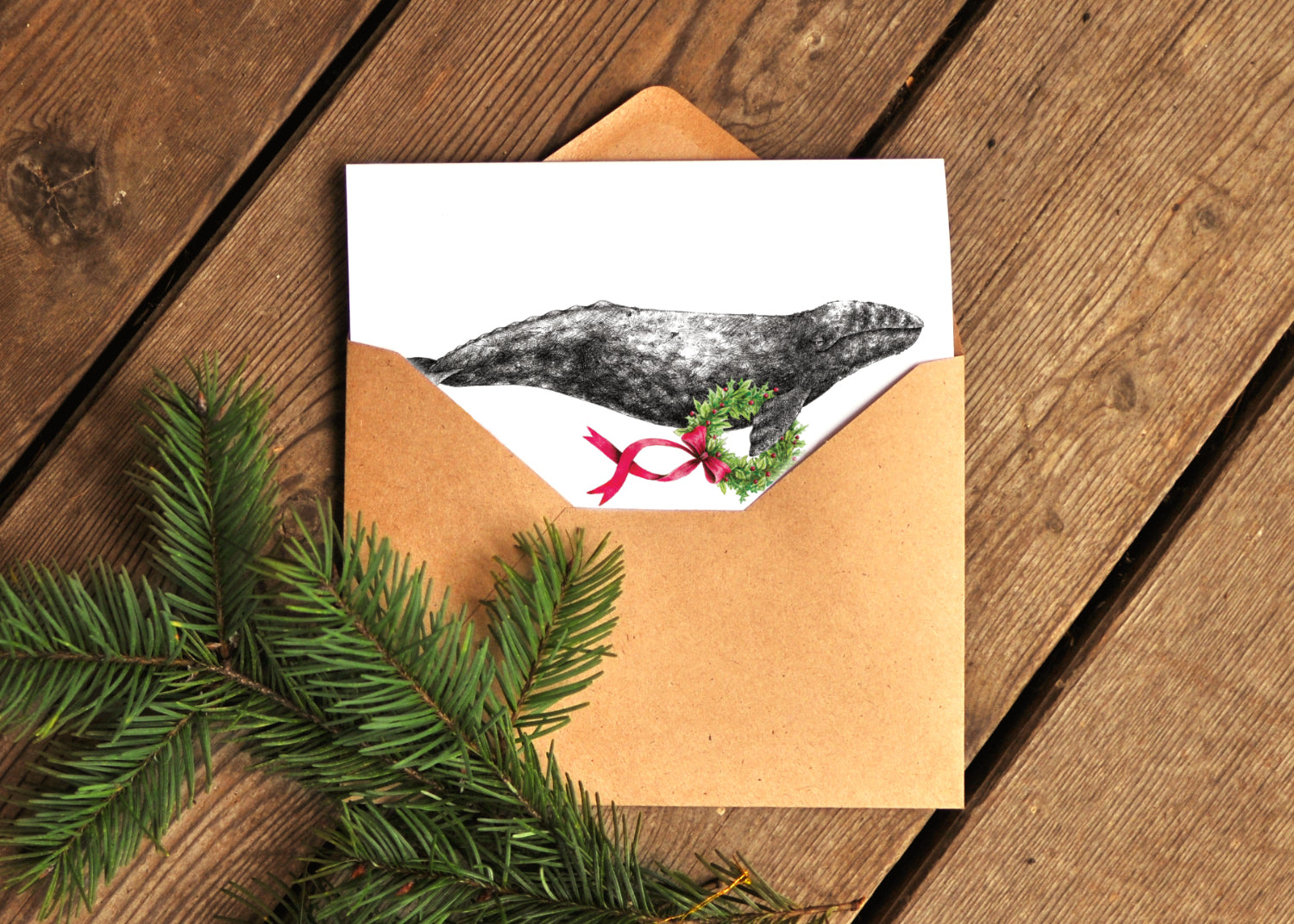 Art Card - Decorated Grey Whale