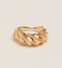 Pamela Card Ring - Ornate Origins 24K Vermeil - Sz 7.5