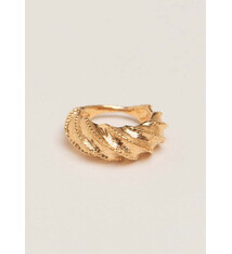 Pamela Card Ring - Ornate Origins 24K Vermeil - Sz 7.5