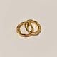 Pamela Card Ring - Divine Unity Set of 2, 24K Plated - Sz 7