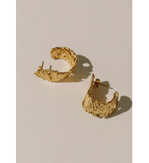 Pamela Card Earrings - Fragment of Time 24K Plated