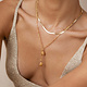 Pamela Card Necklace - Theater of Emotions 24K Vermeil