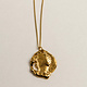 Pamela Card Necklace - Faded Memory 24K Gold Plated