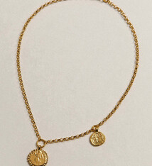 Pamela Card Necklace - Victorious Reflector - 24K Gold Vermeil