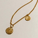 Pamela Card Necklace - Victorious Reflector - 24K Gold Vermeil