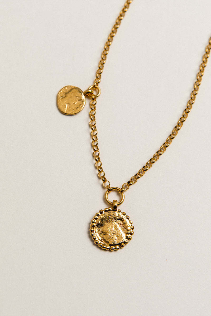 Pamela Card Necklace - Victorious Reflector - 24K Gold Vermeil