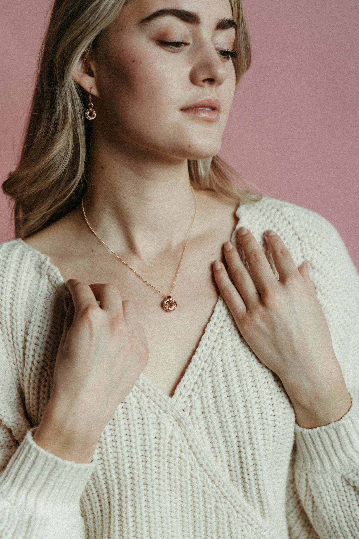 Mikel Grant Jewelry Necklace - Love Knot - 14K Gold Filled, 18" GF Chain