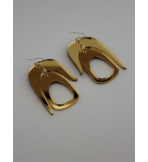Warren Steven Scott Earrings - Salish Chandelier - Gold Mirror