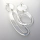 Warren Steven Scott Earrings - Mixed Ovoids -  Clear