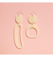 Warren Steven Scott Earrings - Mixed Ovoids -  Ivory