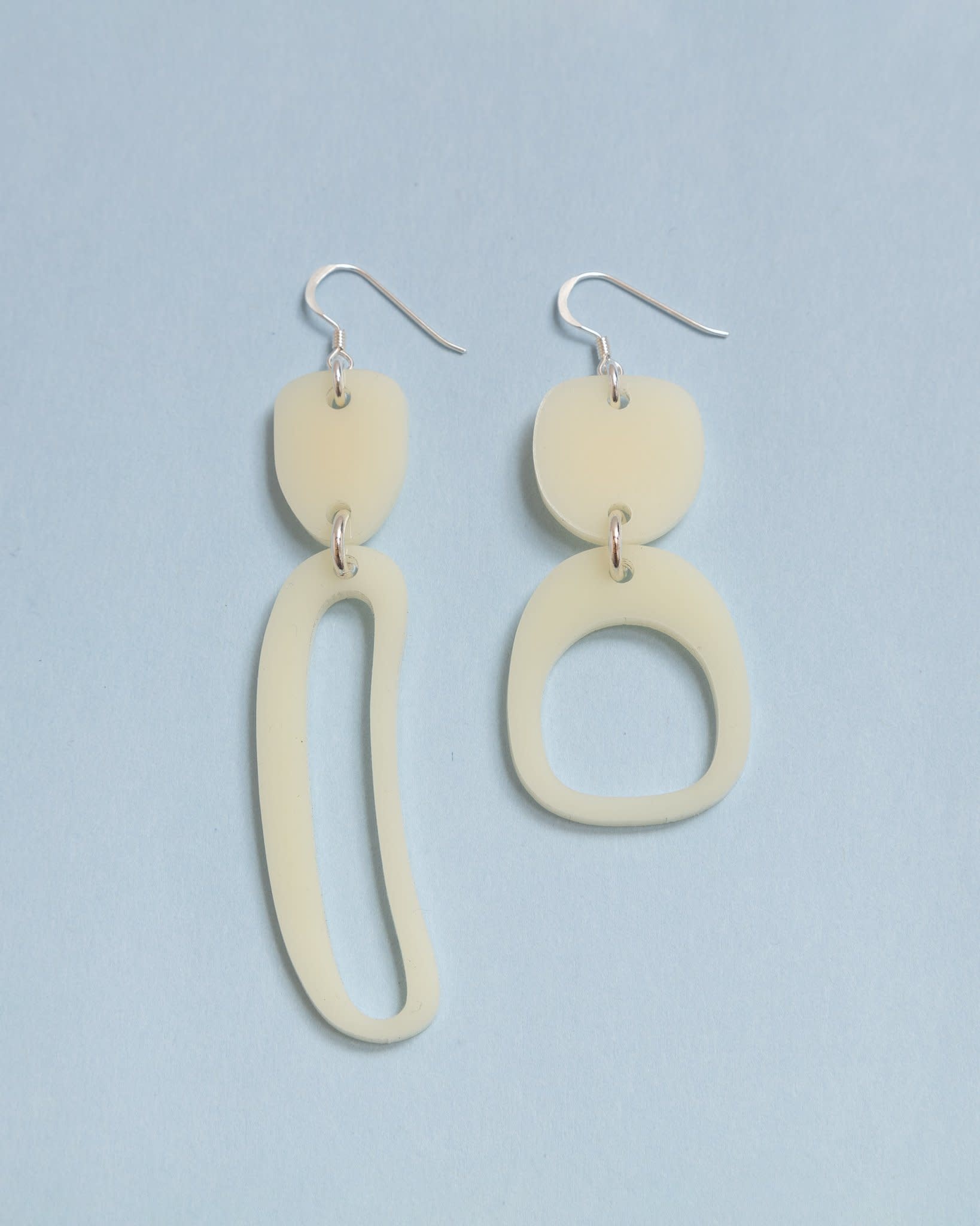 Warren Steven Scott Earrings - Mixed Ovoids - Mini -  Ivory