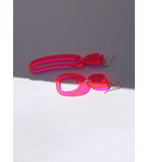 Warren Steven Scott Earrings - Mixed Ovoids - Mini -  Pink Pink