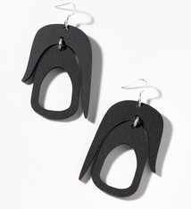 Warren Steven Scott Earrings - Salish Chandelier - Mini -  Black
