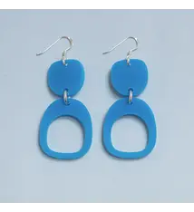 Warren Steven Scott Earrings - Inverted Ovoid Mini - Blue