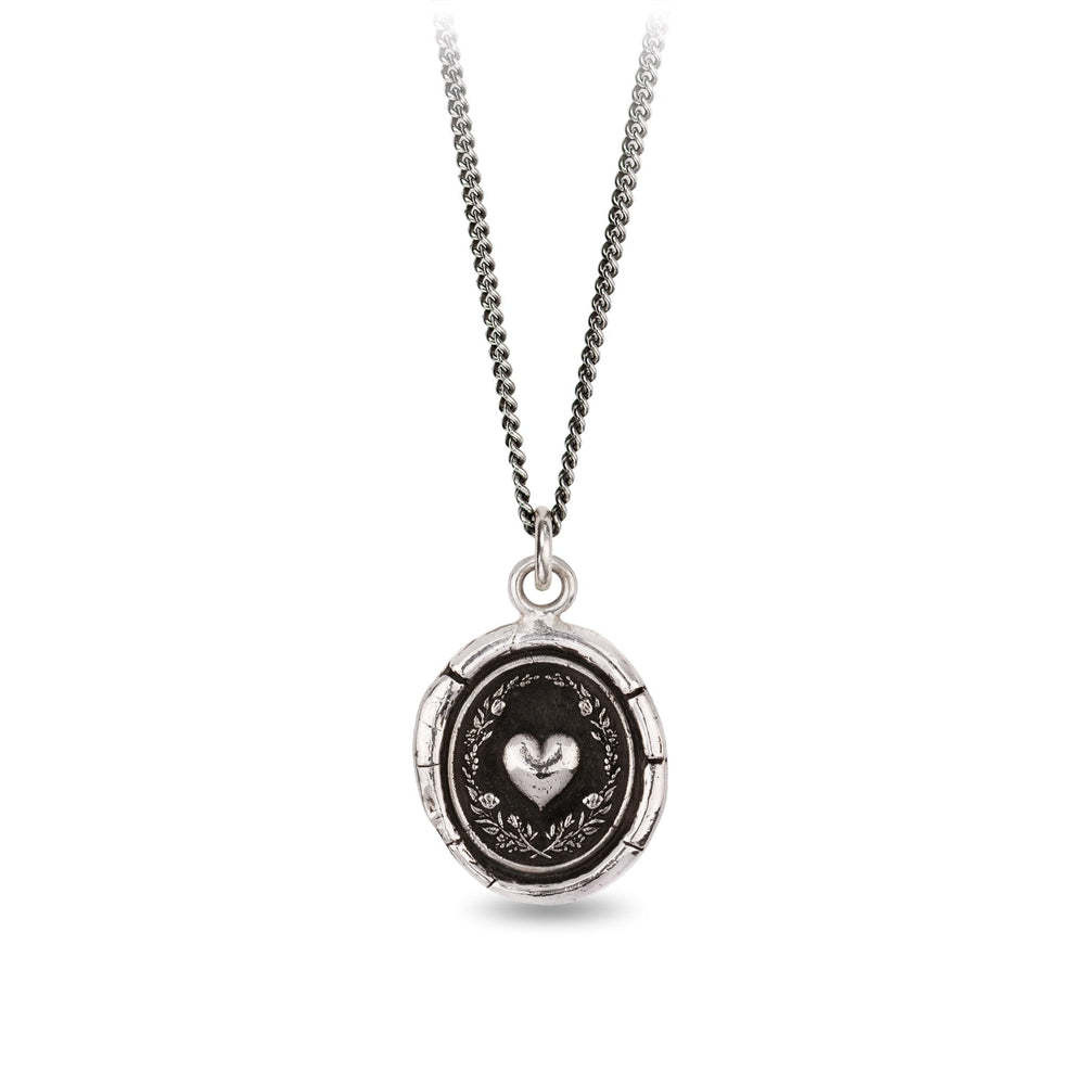 Pyrrha Necklace - Self-Love Oxidized Sterling Silver
