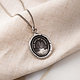 Pyrrha Necklace - One Day at a Time Oxidized Sterling Silver