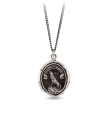 Pyrrha Necklace - Struggle and Emerge Oxidized Sterling Silver 22"