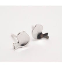 Fire & Grace Silverworks - Marian De Gier - CCBC Earrings - Bird Studs