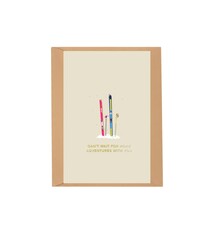 Notecard - Can't Wait for More Adventures with You - Skis