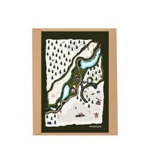 Notecard - Whistler Winter Map