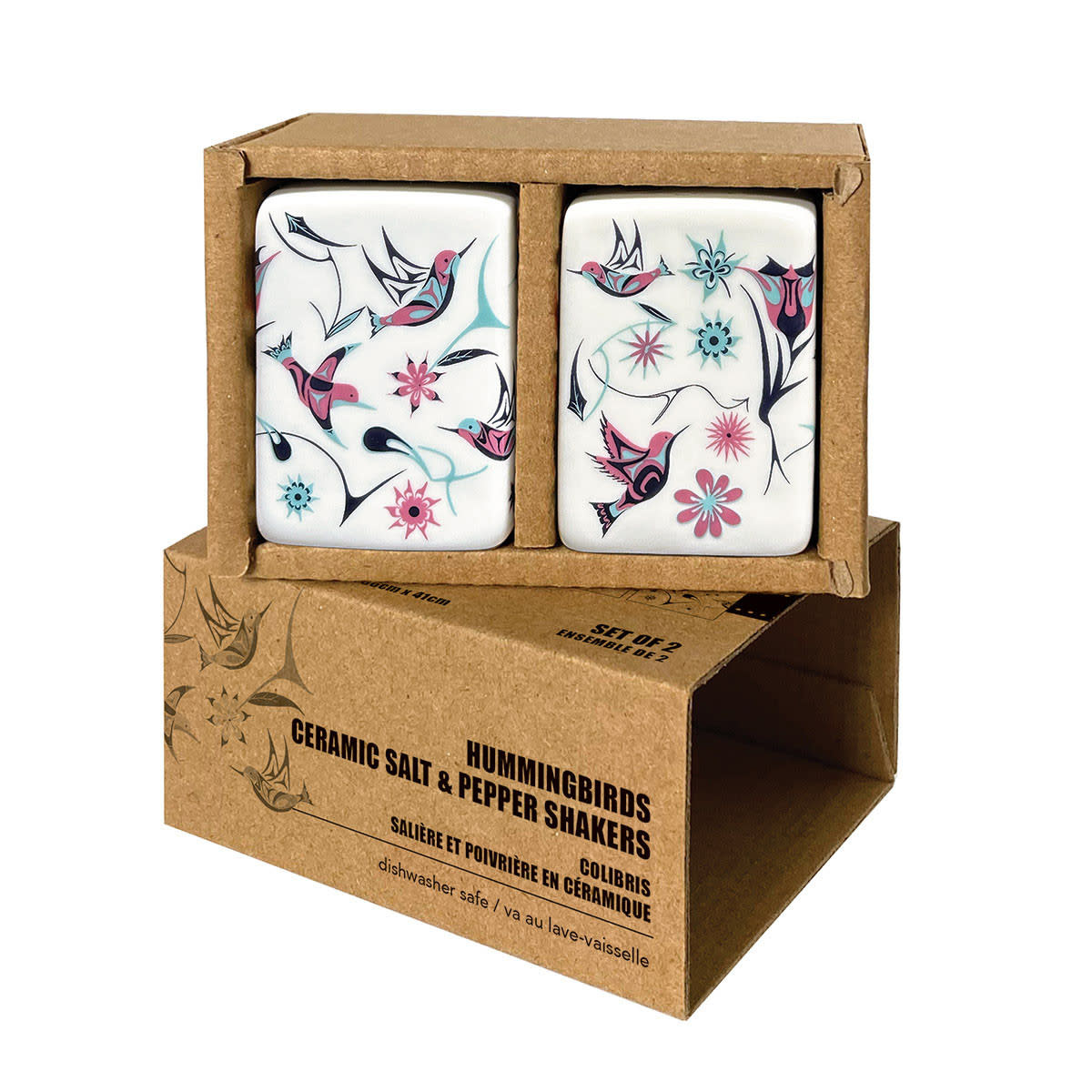 Salt & Pepper Shaker Set - Hummingbirds