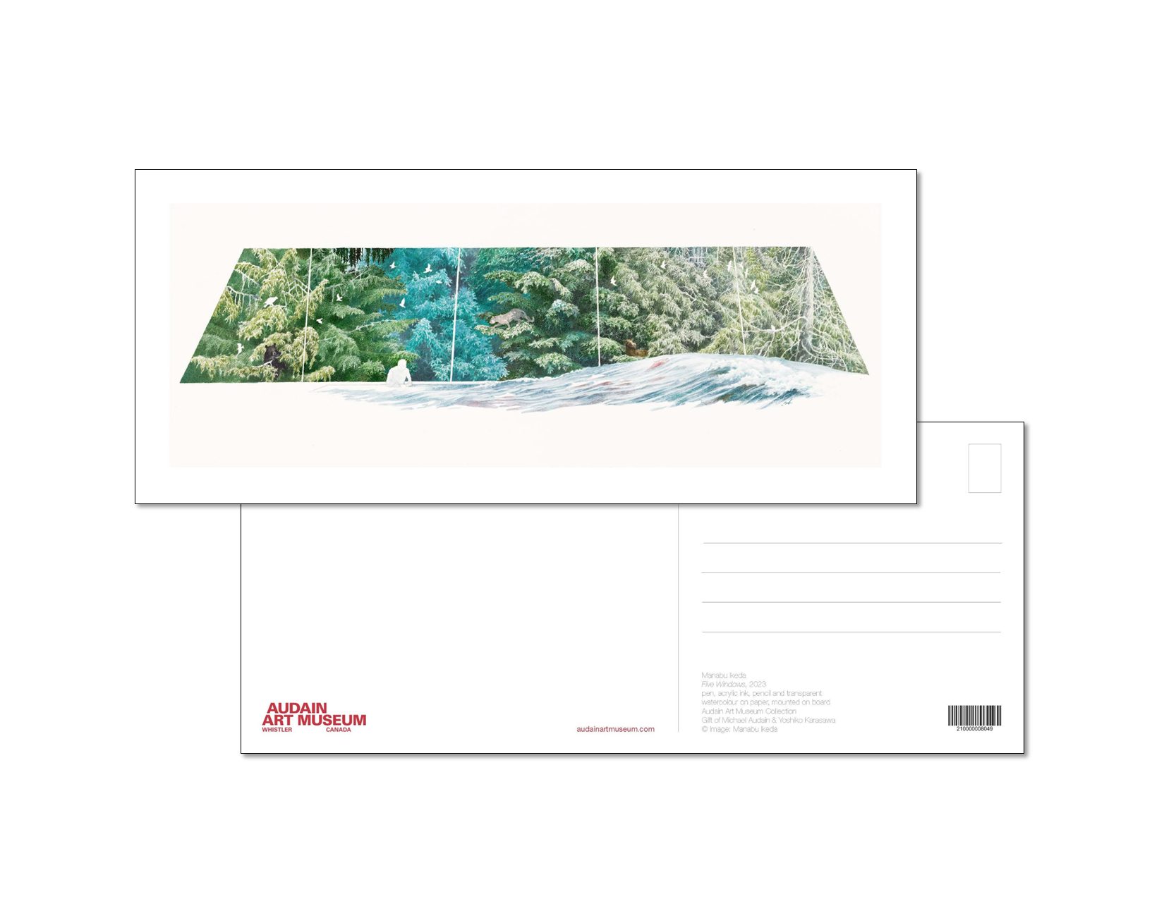 Postcard - Manabu Ikeda - Five Windows