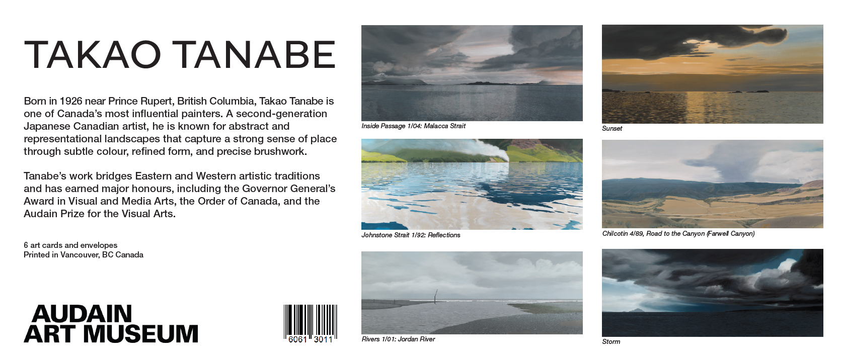 AAM Special Exhibition Art Card Set of 6 - Takao Tanabe: Landscapes