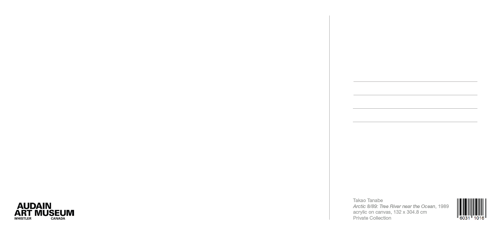 AAM Special Exhibition Postcards - Takao Tanabe, 4 options