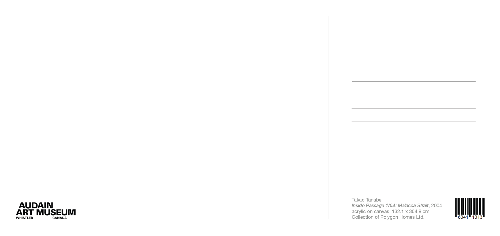 AAM Special Exhibition Postcards - Takao Tanabe, 4 options