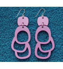 Warren Steven Scott Earrings - Eccentric Ovoids - Baldhip Pink