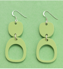 Warren Steven Scott Earrings - Inverted Ovoid - Mini - Sour Apple