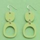 Warren Steven Scott Earrings - Inverted Ovoid - Mini - Sour Apple