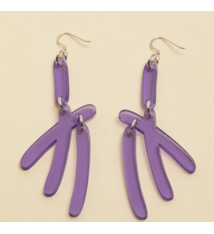 Warren Steven Scott Earrings - Cedar Bough - Translucent Violet