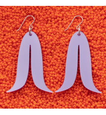 Warren Steven Scott Earrings - Joined Feather - Pony Purple