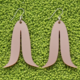 Warren Steven Scott Earrings -Joined Feather - Dry Pine Needle Brown