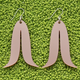 Warren Steven Scott Earrings -Joined Feather - Dry Pine Needle Brown