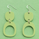 Warren Steven Scott Earrings - Inverted Ovoid - Mini - Sour Apple