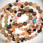 Sir Charles Fire Agate Prism cut Necklaces