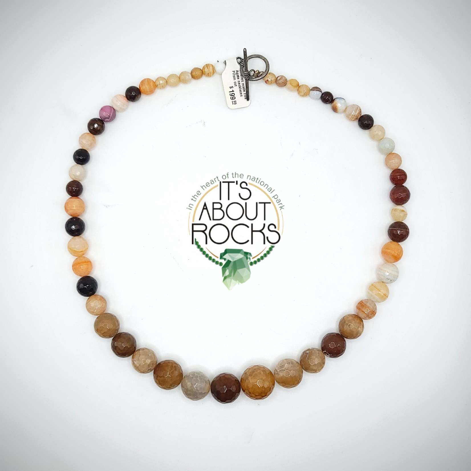 Sir Charles Fire Agate Prism cut Necklaces