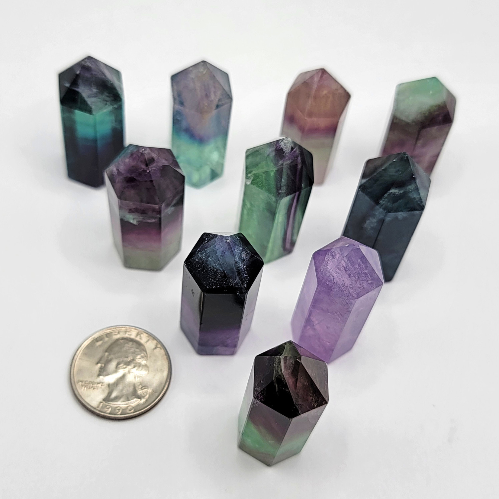 Fluorite Tower, 1.5 and 2 inch