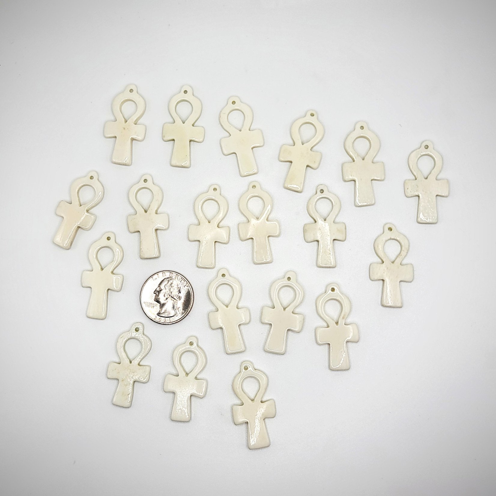 CP Bone  Ankh Pendant