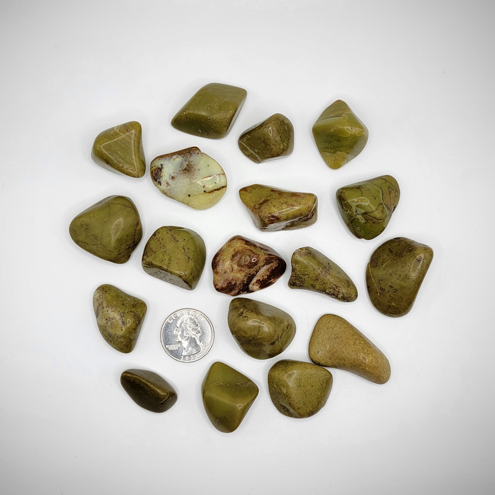 CP Tumbled Green Opal