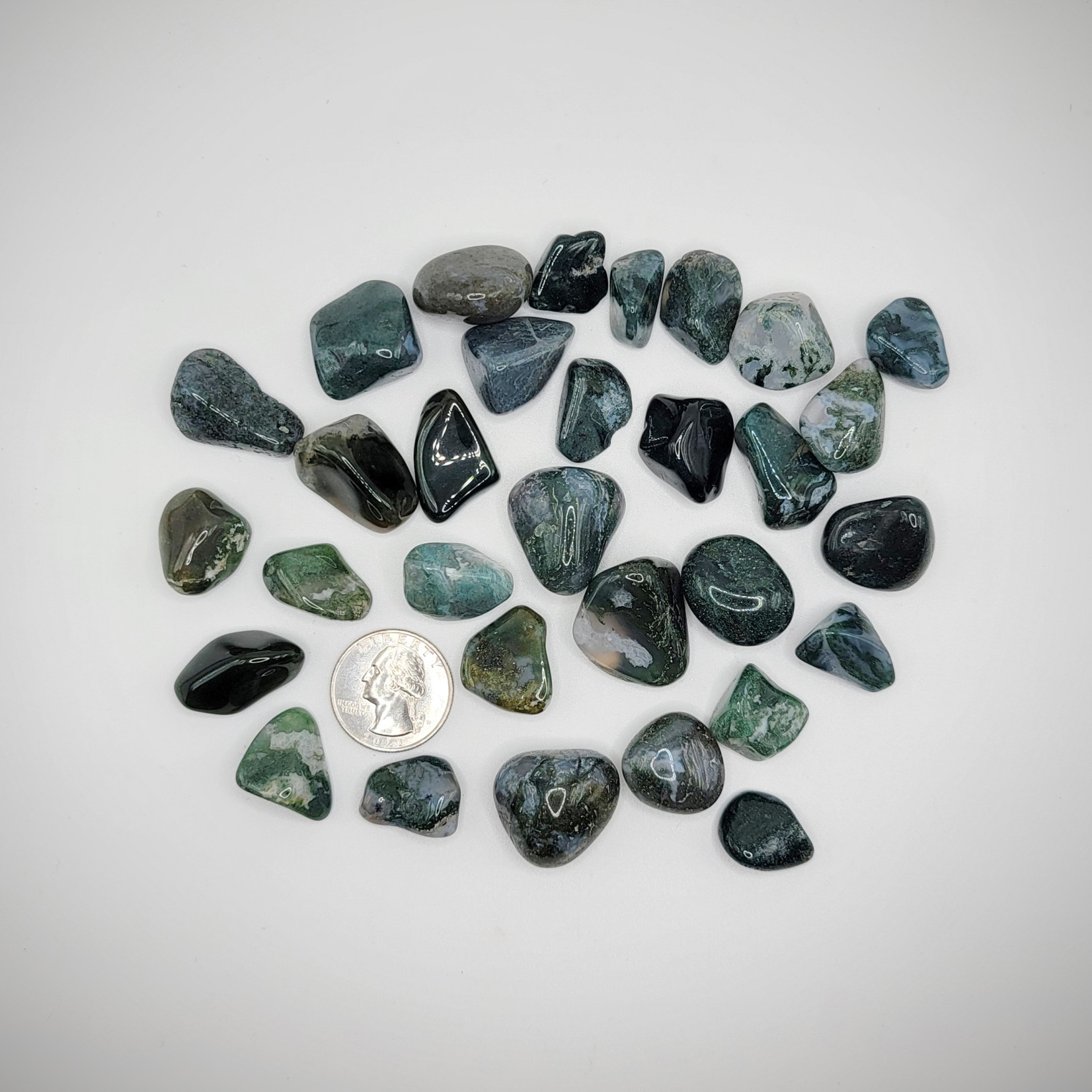 CP Tumbled Moss Agate