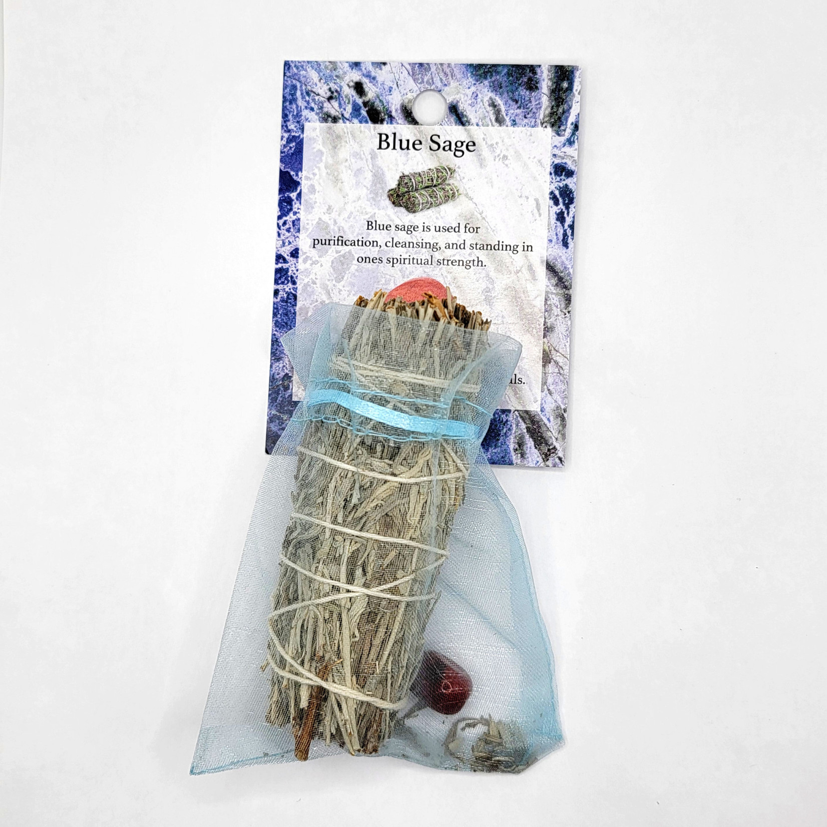 Blue Sage with Red Jasper