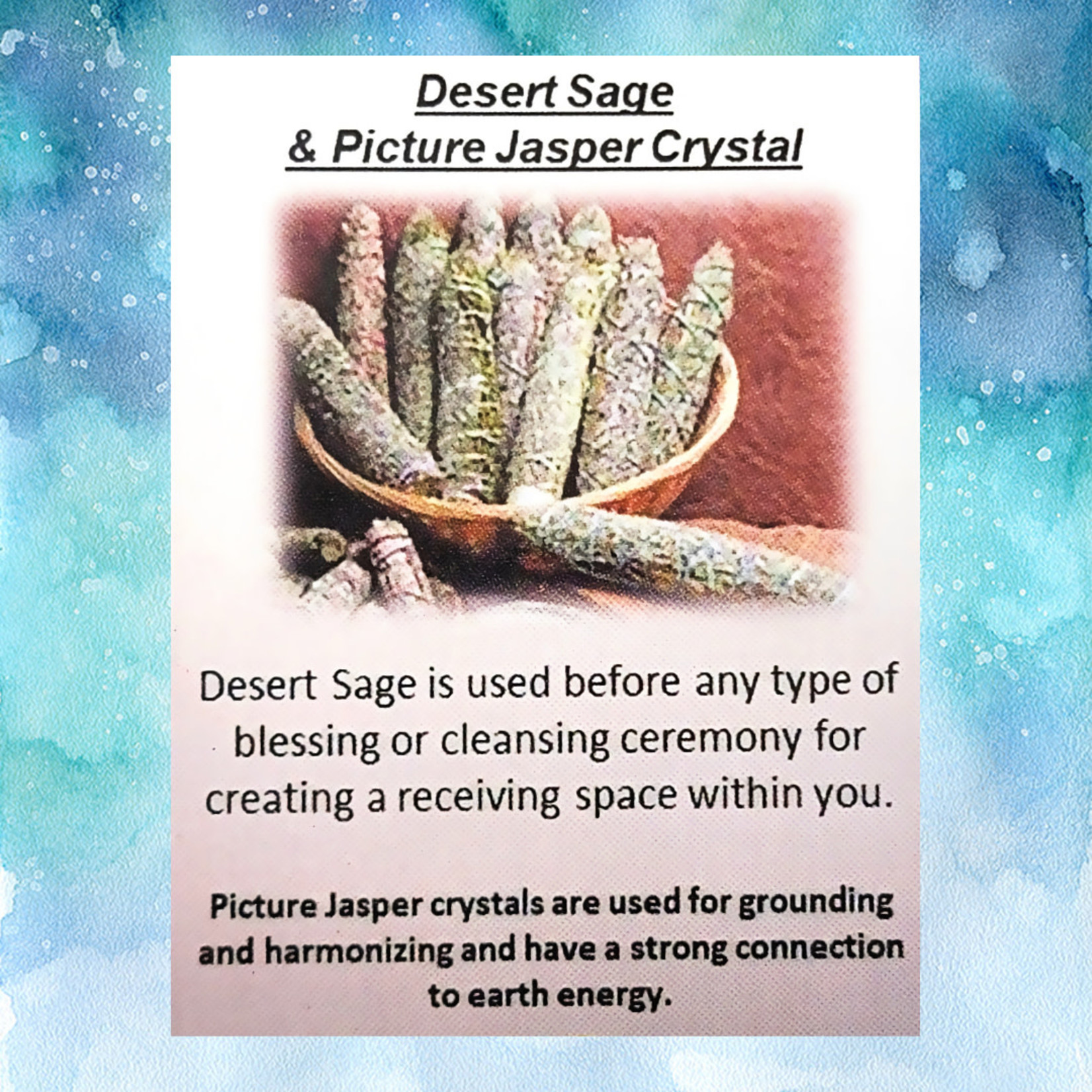 Desert Sage and Picture Jasper
